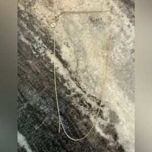 Rae Dunn "A" gold plated necklace